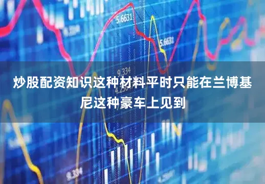 炒股配资知识这种材料平时只能在兰博基尼这种豪车上见到